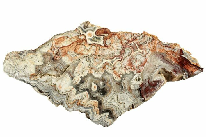 Polished Crazy Lace Agate Slab - Mexico #222131